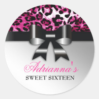 Adesivo 311 Leopardo Preto-Rosa Quente Bowlicioso