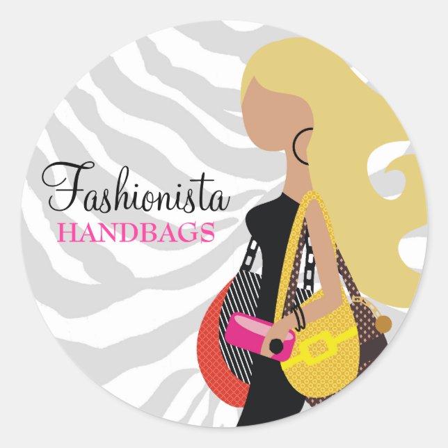 Adesivo 311 Loira Fashionista Zebra (Frente)
