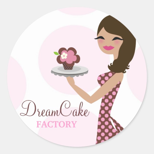 Adesivo 316 Carlie the Cupcake Cutie Brunette Sticker (Frente)