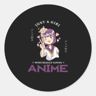 Adesivo 31.Apenas Uma Menina Que Ama Mesmo Anime
