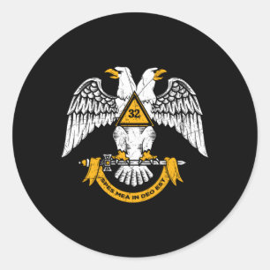 Adesivo 32º Grau Masonic Scottish Rite Wings Down Fathe