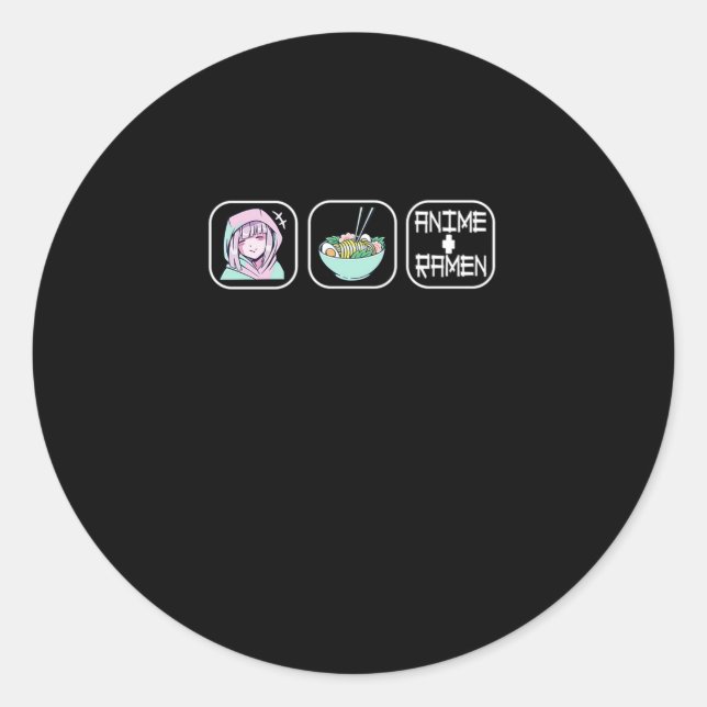 Adesivo 32.Anime Love Ramen (Frente)
