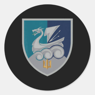 Adesivo 36ª Brigada de Infantaria Naval (Ucrânia) Mi ucran