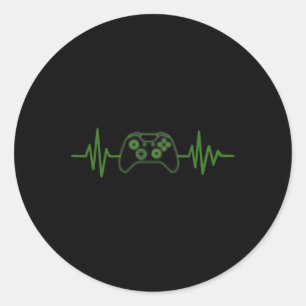 Adesivo 365 Gamer Heartbeat Tee Para Jogadores De Vídeo