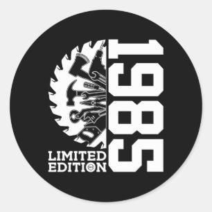 Adesivo 38 Anos De Janeiro De 1985 Artesanatos Portáteis 3