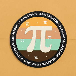 Adesivo 3.14 Design do Dia Nacional do Pi - Ideia de Prese