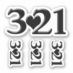 Adesivo 3-21 Dia Mundial da Síndrome de Down