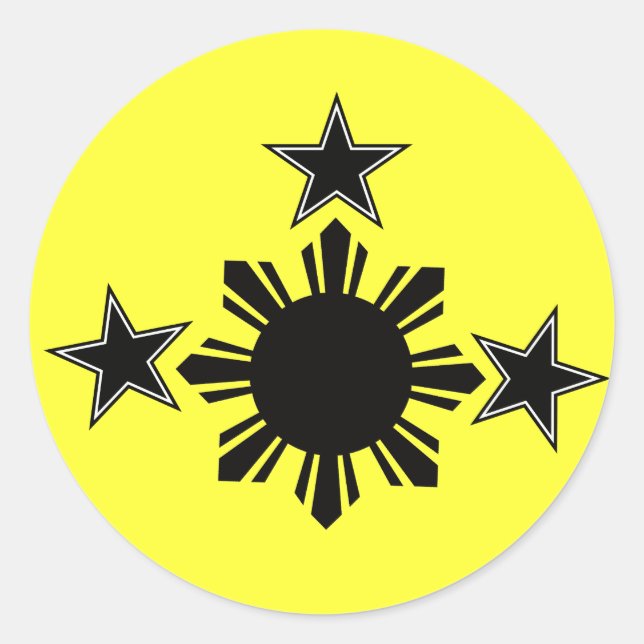 Adesivo 3 estrelas e um sol (Frente)