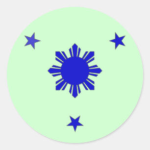 Adesivo 3 estrelas & um Sun