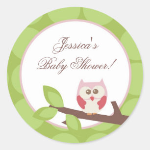 Adesivo 3" Favor Stickers Love and Nature Girl Woodland