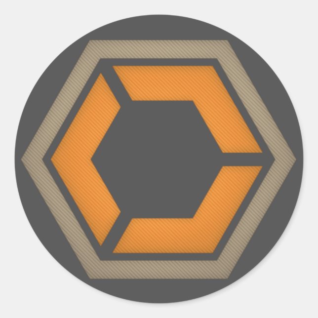 ADESIVO 3" HEX LOGO STICKER DEM (Frente)