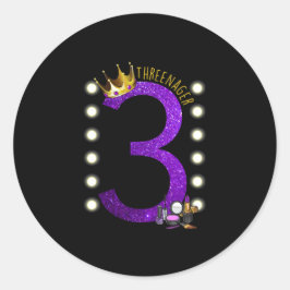 Adesivo 3-Nager MUA Princess Birthday Sticker