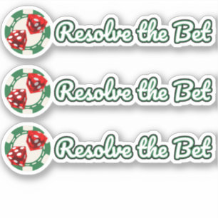 Adesivo 3 - Resolver a aposta - Vinil de corte personaliza