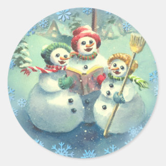 Adesivo 3 SNOWMEN & SNOWFLAKS por SHARON SHARPE