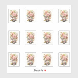 Adesivo 3 Taça de Flores