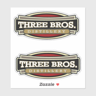 Adesivo 3 Vinhetas de destilação de mandris