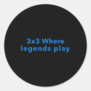 Adesivo 3x3 onde as legendas tocam