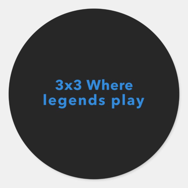 Adesivo 3x3 onde as legendas tocam (Frente)