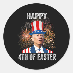 Adesivo 4º Da Páscoa Engraçado Feliz 4 De Julho Contra Joe
