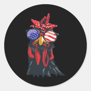 Adesivo 4º De Julho Camisa Galinha Apelida dos Estados Uni