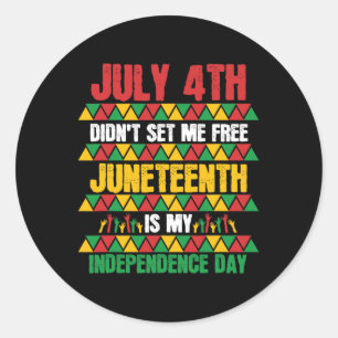 Adesivo 4º não me libertou 12 de junho minha independência