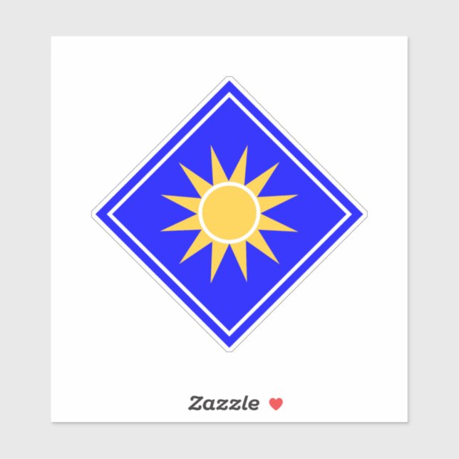 Adesivo 40ª Divisão de Infantaria Militar dos Estados Unid (Folha)