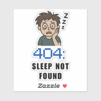 Adesivo 404 Sleep Not Found