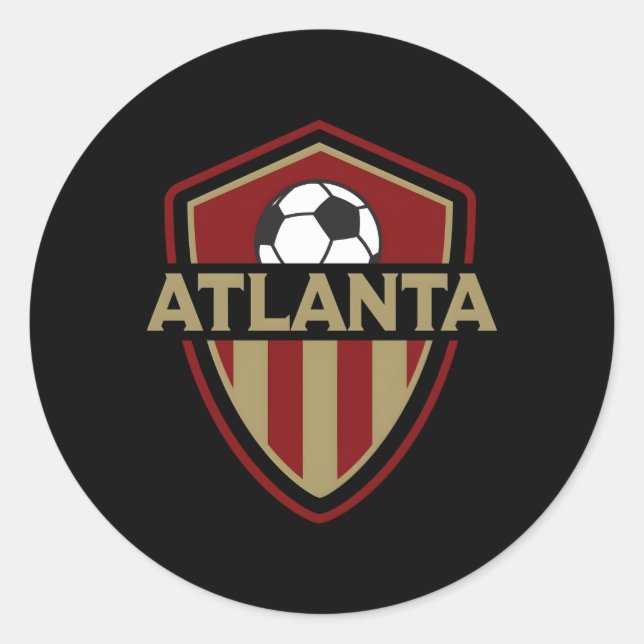Adesivo 404 United Atlanta Soccer Ball Crachá Jersey (Frente)