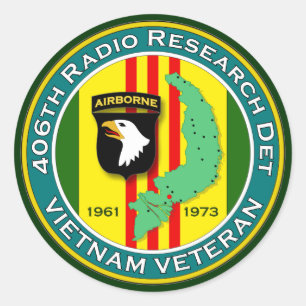 Adesivo 406th RRD - ASA Vietnam