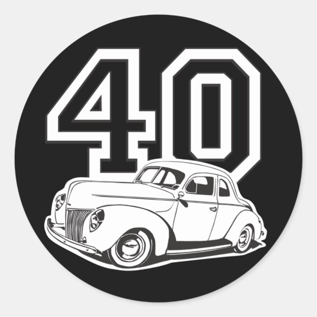 Adesivo 40 clássico (Frente)