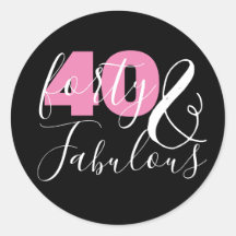 40 E Fabuloso aniversário de 40 anos Elegante