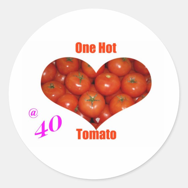 Adesivo 40 Um Tomate Quente (Frente)