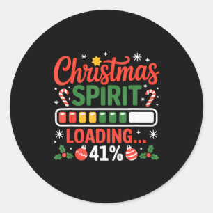 Adesivo 41 Meme Espírito de Natal Carregando 41% Quatro Um