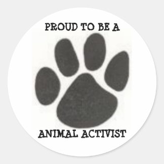 ADESIVO 4233078725, ORGULHOSO DE SER, ATIVISTA ANIMAL