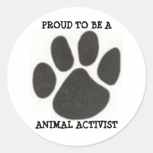 ADESIVO 4233078725, ORGULHOSO SER A, ACTIVISTA ANIMAL
