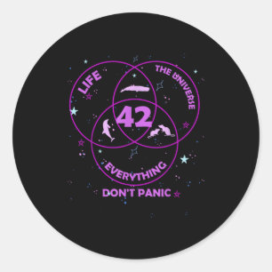 Adesivo 42 Resposta À Vida Universo Tudo 