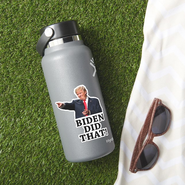 Adesivo 45º Presidente Trump - Biden Fez Isso! (HydroFlask Insitu)