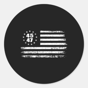 Adesivo 45 47 Presidente 47 Presidente da América Bandeira