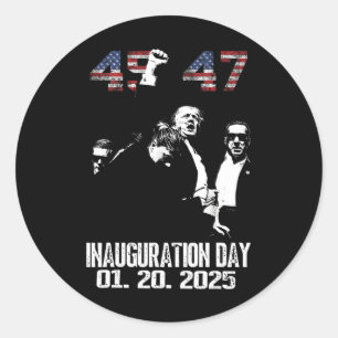 Adesivo 45 - 47 Trump Lutar Contra A Inauguração Dos Eua D