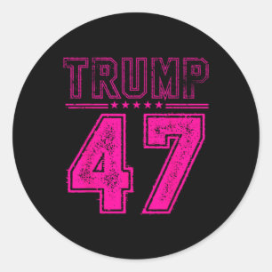 Adesivo 45 47 Trump Mens Vintage American Flag Trump 2024