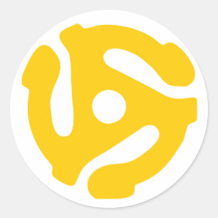 Adesivo 45 retros adaptador gravado