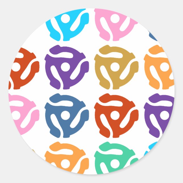 Adesivo 45 RPM Record Adapter Pop Art (Frente)