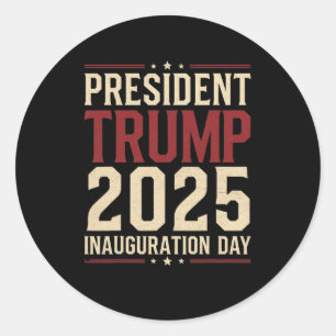 Adesivo 47º Dia de Inauguração do Presidente Donald Trump