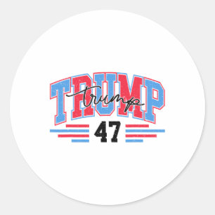 Adesivo 47 Donald Trump 2024 Bandeira Americana Eleições 2