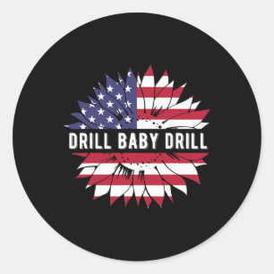 Adesivo 47 Trump Drill Bebê Furadeira Inauguração EUA Amér
