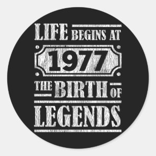 Adesivo 48 Anos De 1977 Nascimento Da Legenda 48º Aniversá