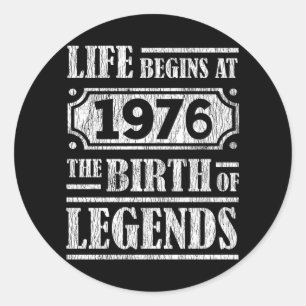 Adesivo 49 Anos De 1976 Nascimento Da Legenda 49º Aniversá