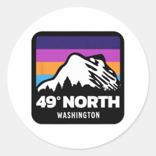Adesivo 49 Graus Norte Washington Snowboard Skiing Fa