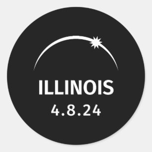 Adesivo 4.28.24 Solar Eclipse Illinois