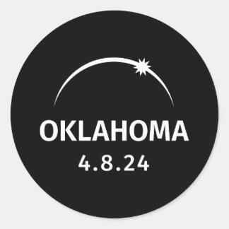 Adesivo 4.8.24 Eclipse Solar Oklahoma